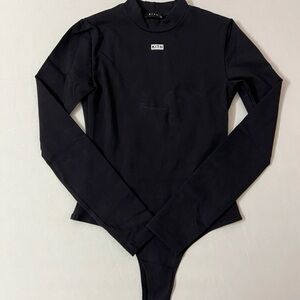 KITH Mock Neck Long Sleeve Bodysuit – Size XS – Black